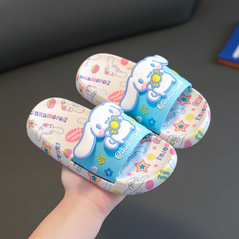 Sanrio Slide Slippers Kawaii Cartoon Kuromi Summer Home OEM/ODM Anime Action Figure Children Adult Gift room Slipper