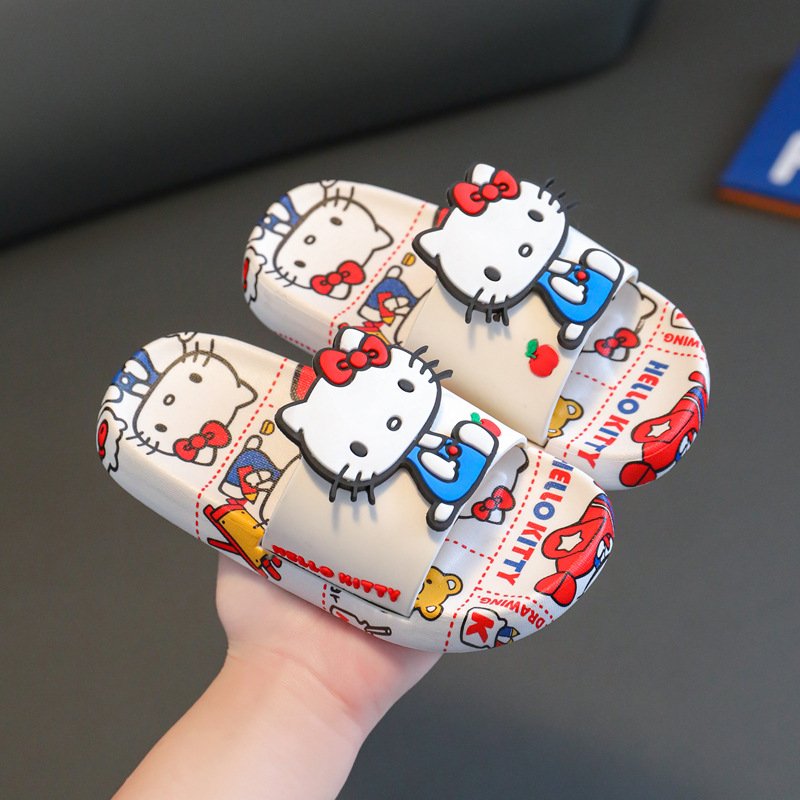 Sanrio Slide Slippers Kawaii Cartoon Kuromi Summer Home OEM/ODM Anime Action Figure Children Adult Gift room Slipper