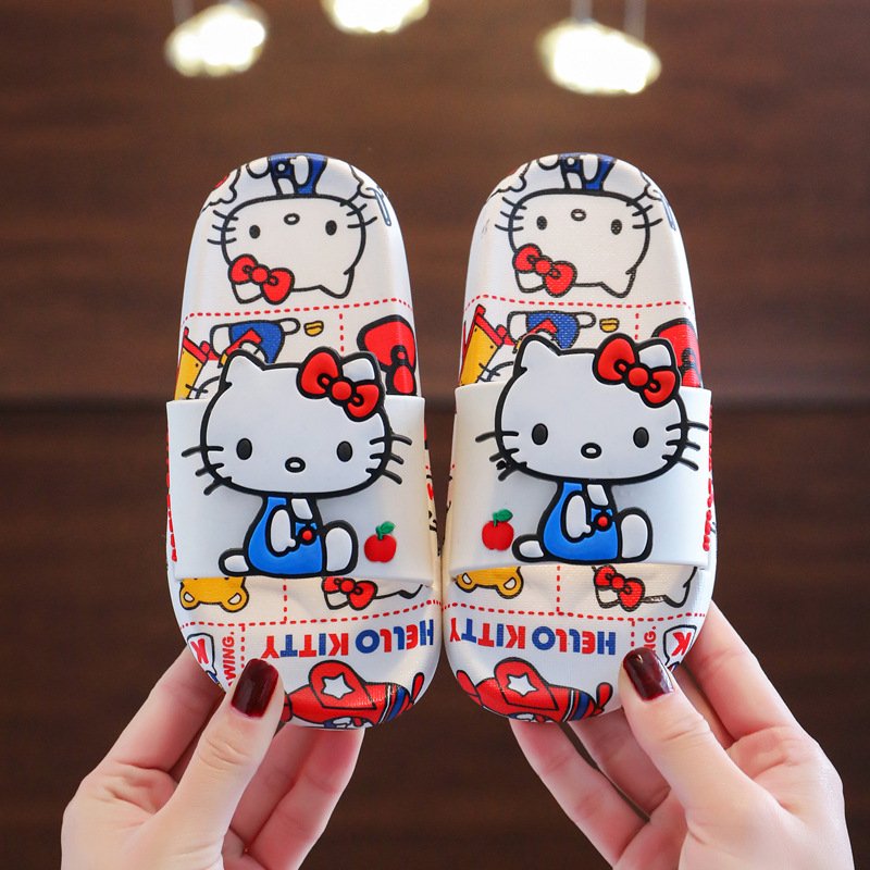 Sanrio Slide Slippers Kawaii Cartoon Kuromi Summer Home OEM/ODM Anime Action Figure Children Adult Gift room Slipper