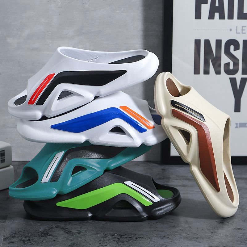2024 Thick Soles Slides Sandals Casual Sport Slides Green Slippers Sports Slippers for Men