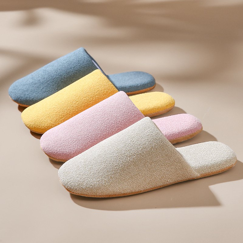 Winter slippers flats furry slippers non-slip warm winter indoor comfortable warm soft house family slippers