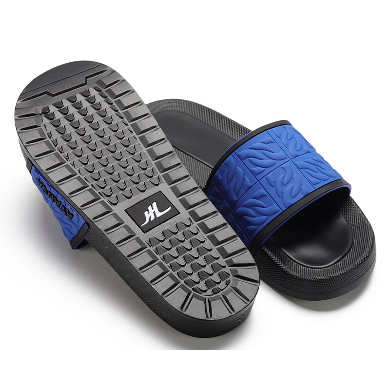 Wholesale Factory Oem Designers Slides Sandals Rubber Embossed Logo Unisex Men Women Custom Logo Pu Slides Slippers Footwear