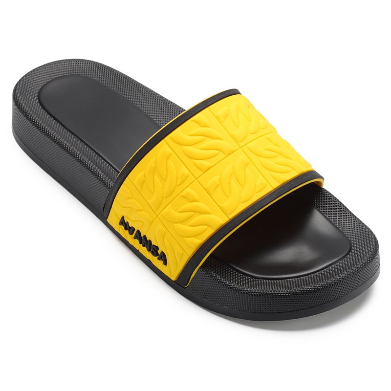 Wholesale Factory Oem Designers Slides Sandals Rubber Embossed Logo Unisex Men Women Custom Logo Pu Slides Slippers Footwear