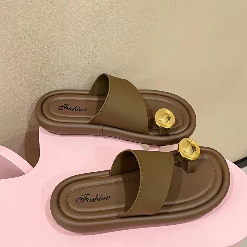 New Design Flip Flops Summer Women New Fashion Sandals Non-slip Women's Shoes Beach Slides Slippers Flat Slippers