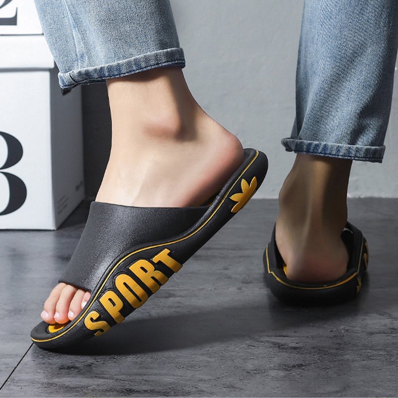 OEM Print Your Brand Logo Shoes Men Wholesale Beach Fashion Slides Mens Sports Slippers Blank Sandals Custom
