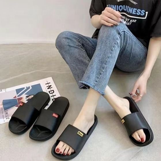 New Style Summer Design Women Sandal PVC House Slipper Customized Logo Print Shoes Slide Custom Men's Slippers