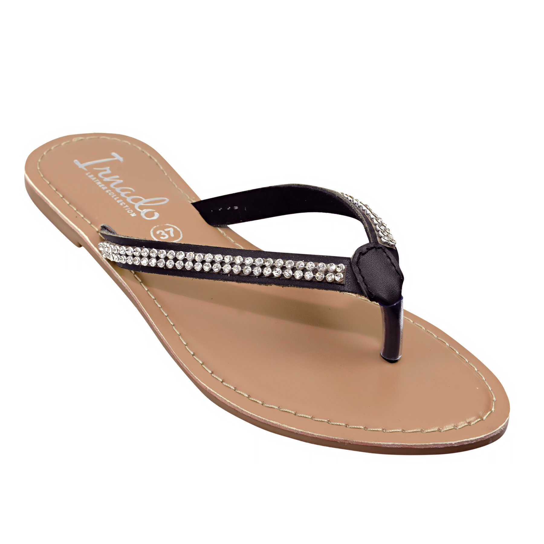 Crystal Jelly Sandals Multi Color Diamond Flat Women Slipper Clear Slip on Shoes for Lady Beach Jelly Slides Slippers BLACK OEM