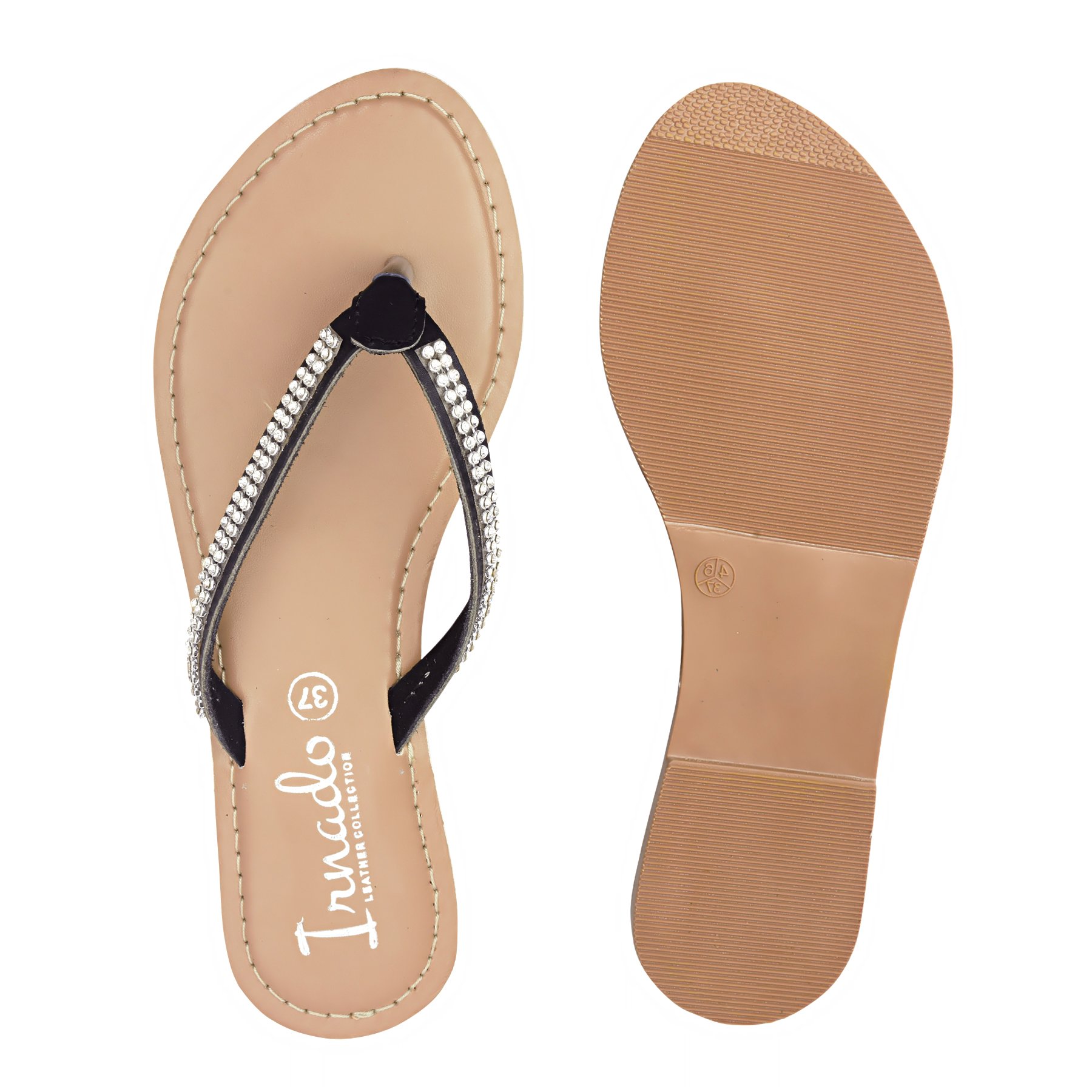 Crystal Jelly Sandals Multi Color Diamond Flat Women Slipper Clear Slip on Shoes for Lady Beach Jelly Slides Slippers BLACK OEM