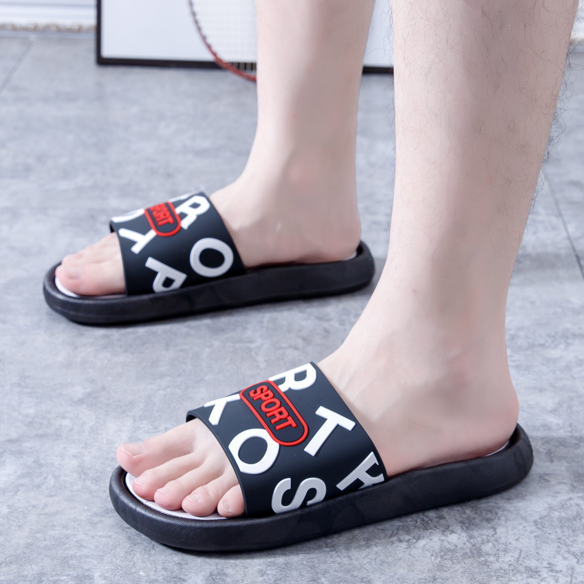 pvc foot wear shoes men slides chappal for man sports slippers men's slippers