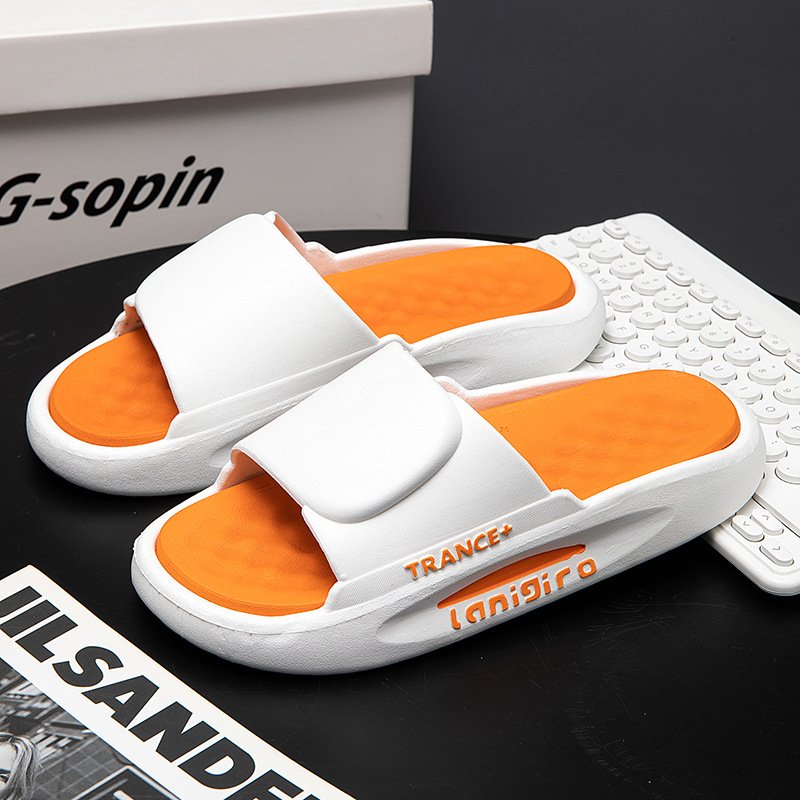 Wholesale New Design Summer Men's Anti-slip Soft and Breathable Slides Slippers, Men's Beach Slippers for Indoor Pool Shower