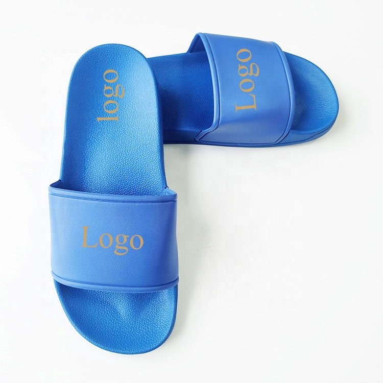 Custom Logo Blank Sandals PVC Men Slippers, Women Slid Sandals Flip Flops Unisex Summer Footwear
