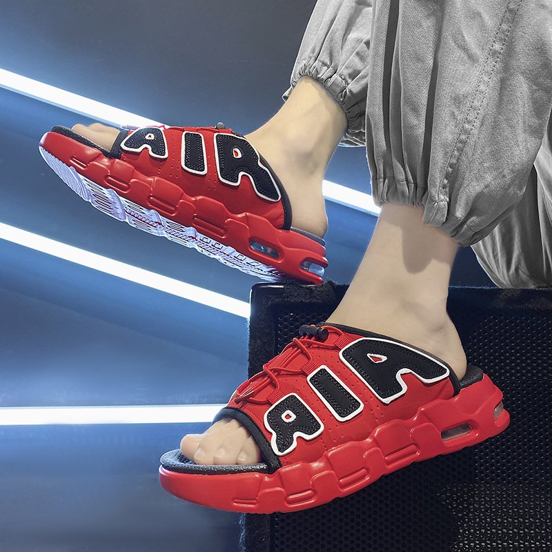 Summer 2024 New PU Air Cushion Slippers Couple Style Cool Slippers Large size Men's Slippers