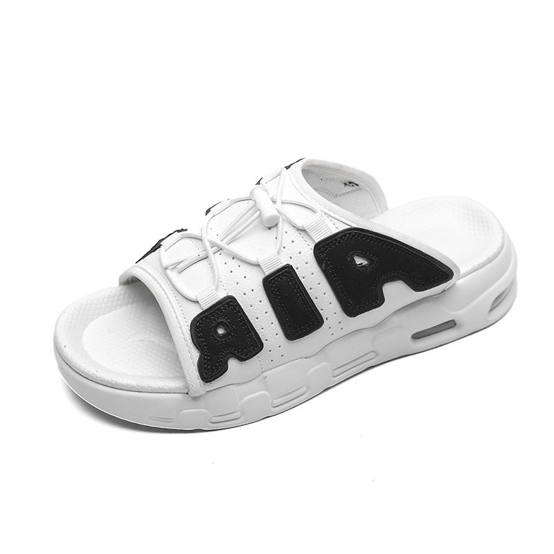 Summer 2024 New PU Air Cushion Slippers Couple Style Cool Slippers Large size Men's Slippers