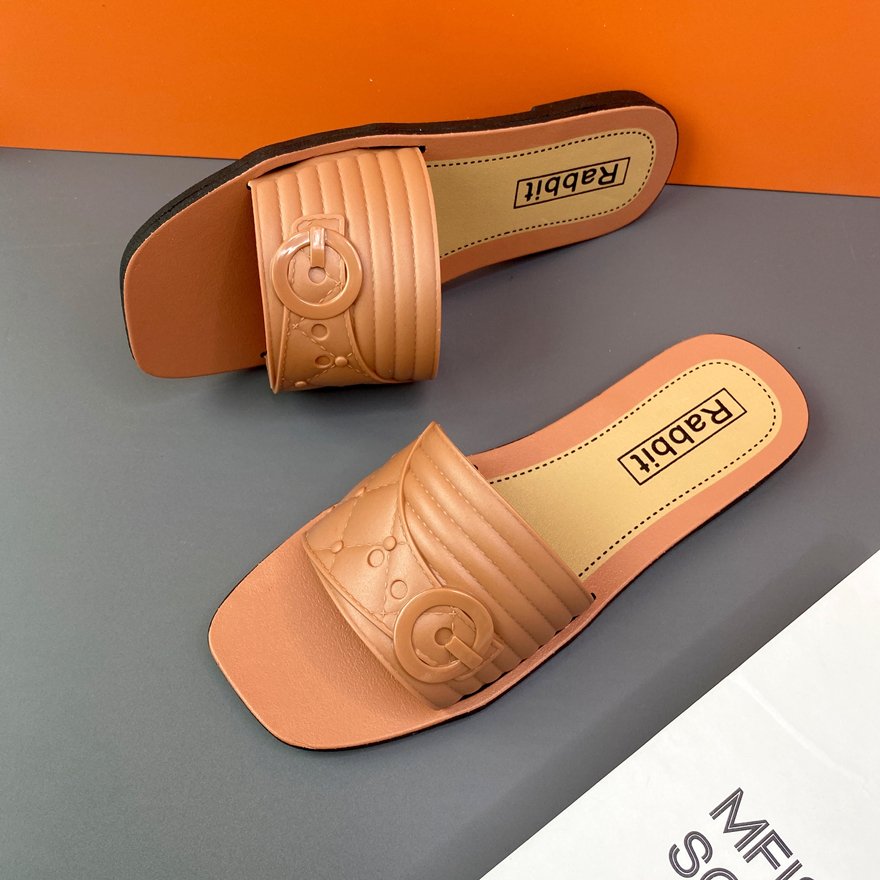 Custom logo Luxury ladies slides slippers outdoor flat sandals lady shoes babouche woman