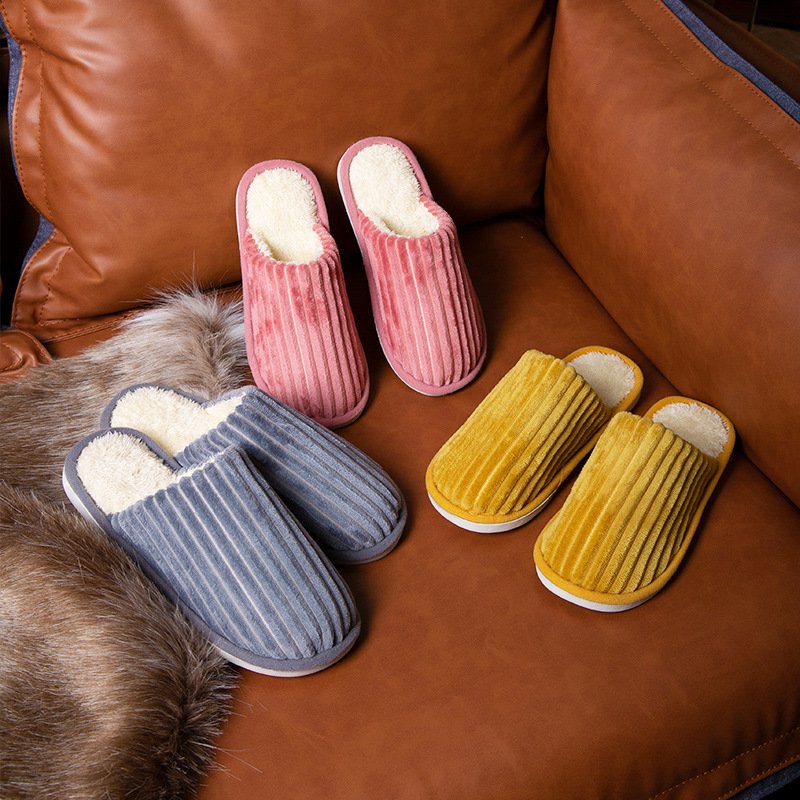 Winter House women warm slippers shoes autumn winter non-slip indoor home plush slippers