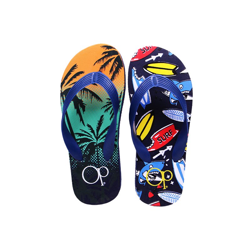Nicecin OEM Printed Sublimation Child Slippers Design Flat Summer Outdoor Customized Fashion Simple PE Flip Flops