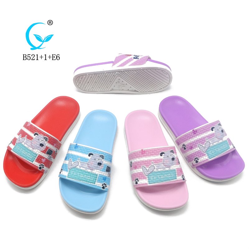 High quality factory price lovely pvc material baby girl shoes kids sandals slide slippers for children