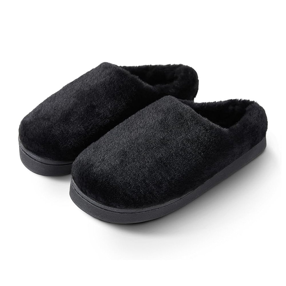 Women's Men's Stylish Design Slip on Slide Slippers with Non-Slip Durable Sole Memory Foam Unisex Fuzzy Slippers