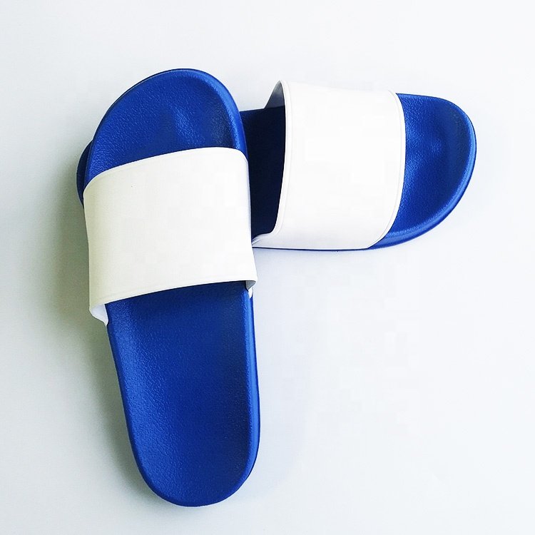 OEM Custom White Slides Footwear Sandal PVC,Design Logo Slippers Men Plain Blank Slide, Customized Logo Women Black PVC Shoes