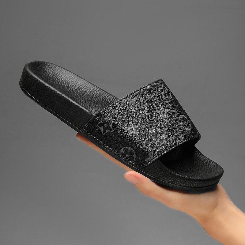 Size 47 Luxury Logo Custom Slide Sandals slipper man Cozy Indoor Rubber Cow Print slides slippers for men