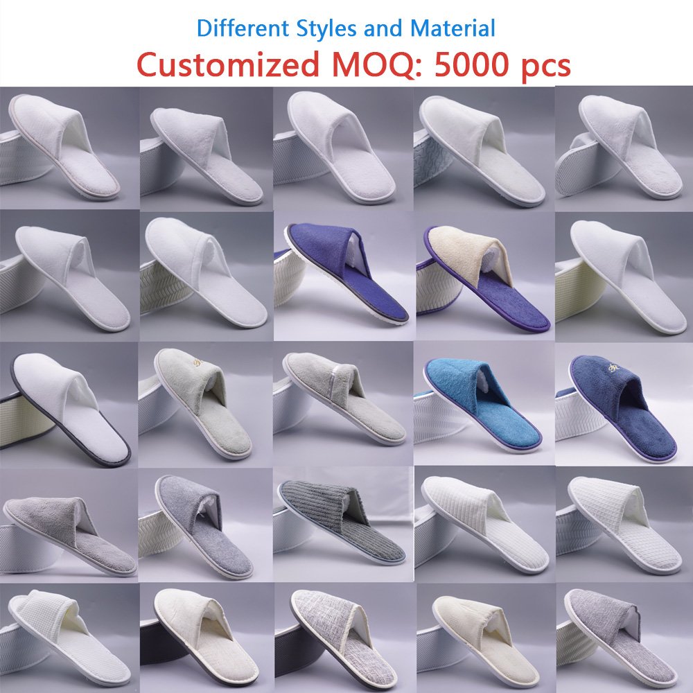 OEM Eco Friendly Hotel Slippers Luxury Custom Disposable Slippers With Logo For Hotel Spa