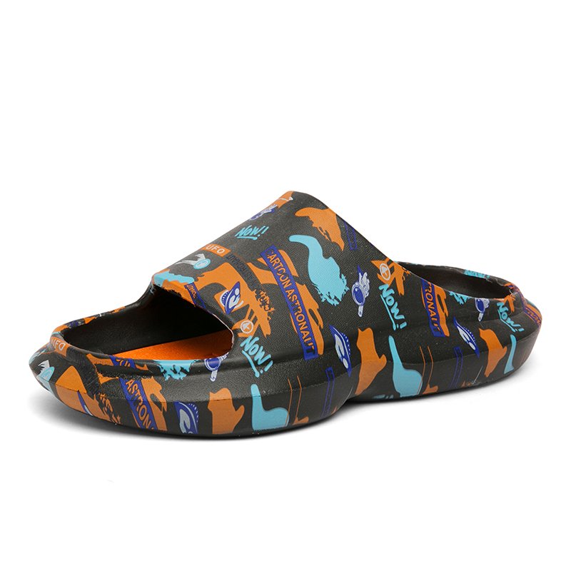 Non-Slip Indoor Home Slippers Open Toe Soft Platform Slides for Summer Breathable Lightweight Hard-Wearing Anti-Slippery Feature