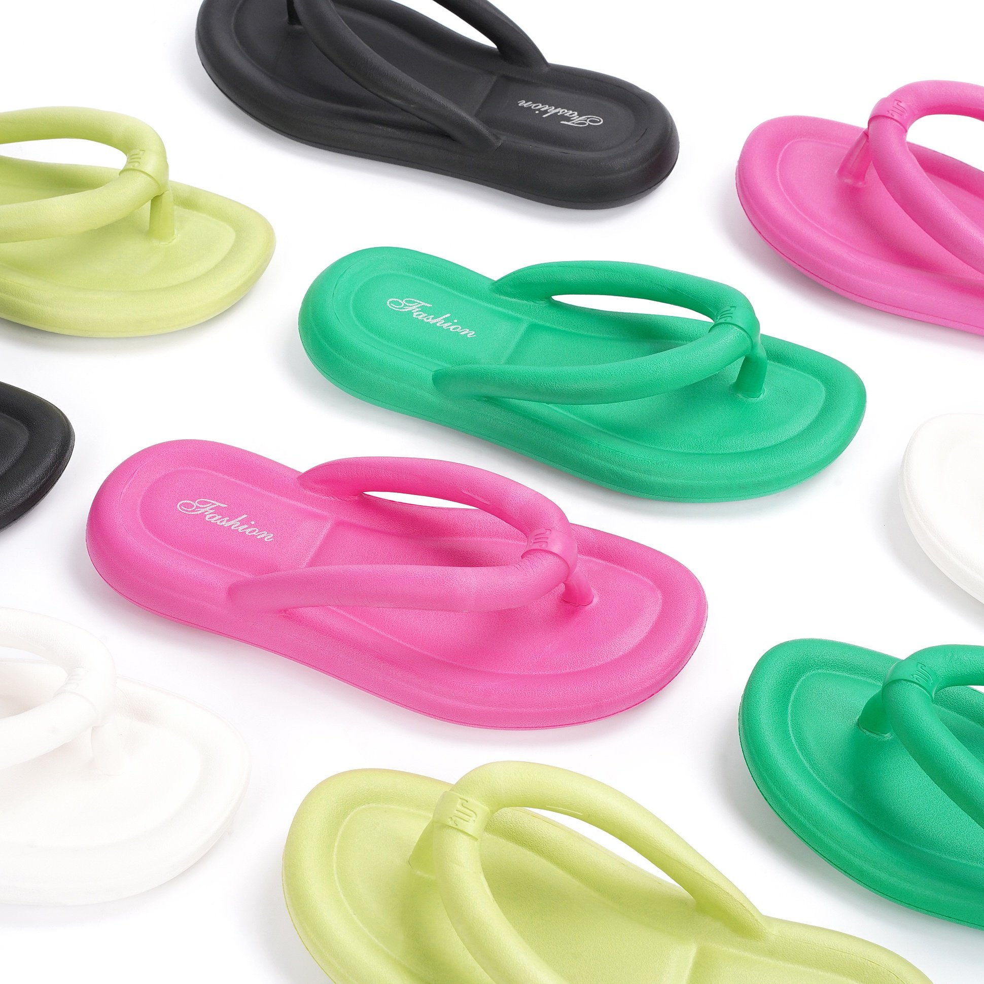 Famous Brand ST-FLOR Women Flip Flops Slippers INS Hot Sale Beach Sandals For Lady Foam Home Slides Slippers