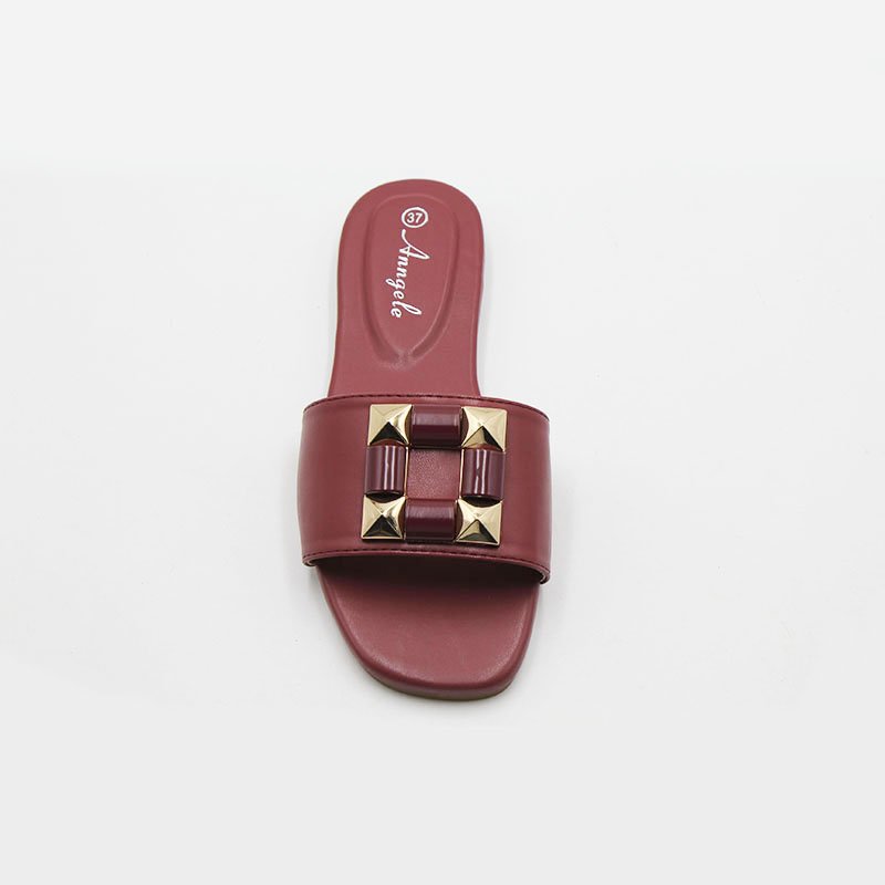 2023 ladies flat slip on beach slides high quality ladies wholesale cheap price slipper fashion daily life for women and lady