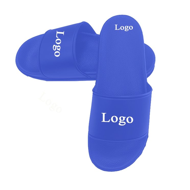 Custom Men thick bottom Slides Slippers PVC Red Color anti-slip tracing paint Cushioned Sports Casual Slides for Men