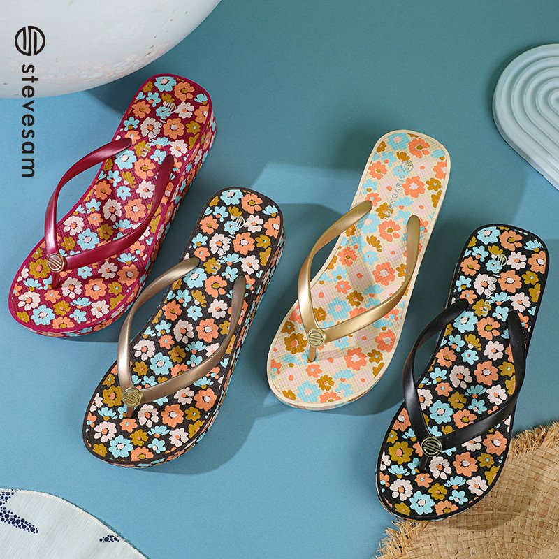 Customized Slipper summer flip flops Women High Heel Flip Flops