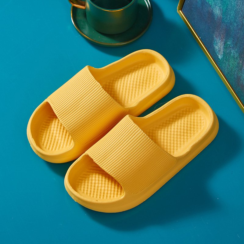 Unisex summer Thick Platform Beach shower Pillow Slides Cushion eva Cloud home slippers with custom logo