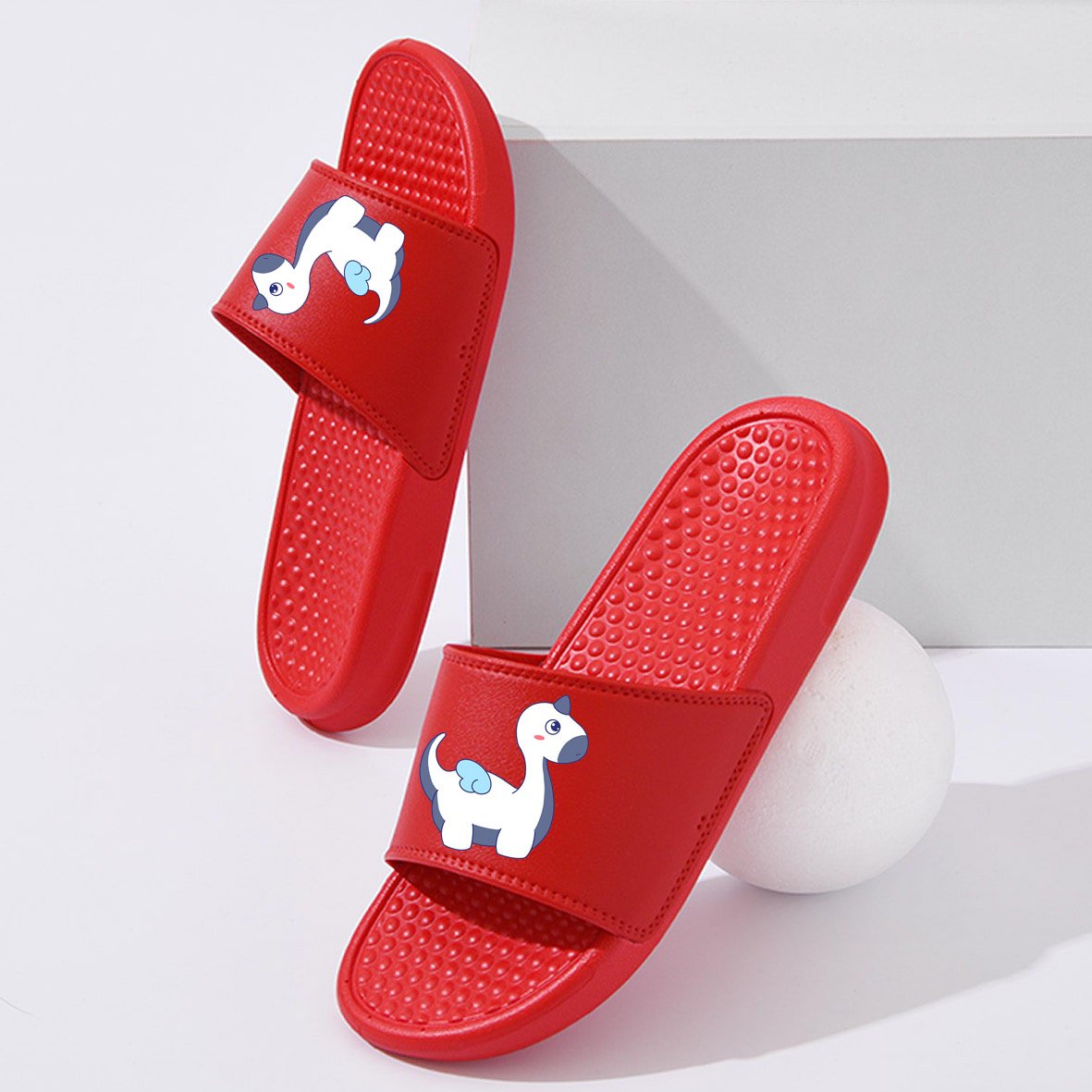 Custom private label men ladies unisex pvc slip on slides slippers sandals custom logo massage slides for women