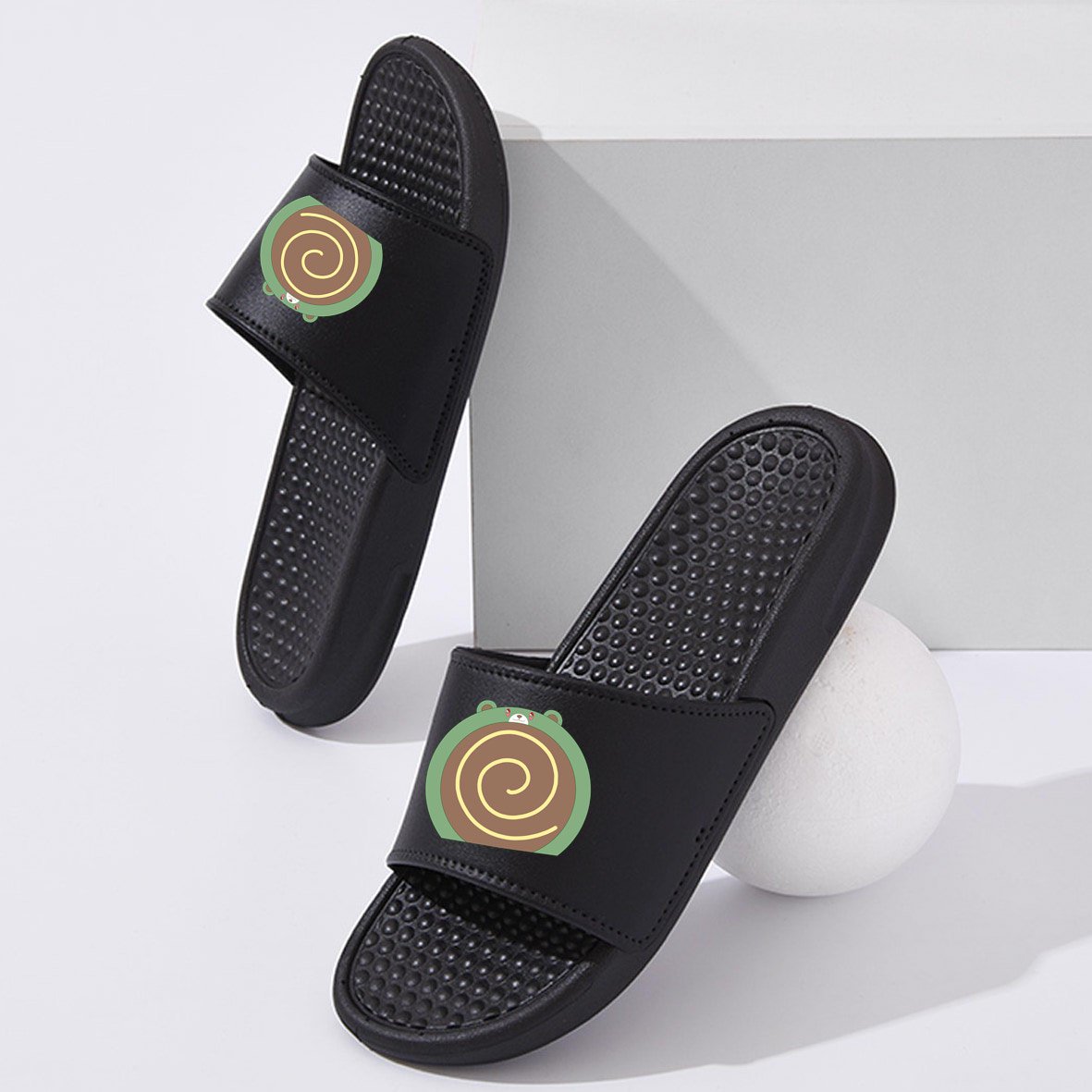 Custom private label men ladies unisex pvc slip on slides slippers sandals custom logo massage slides for women