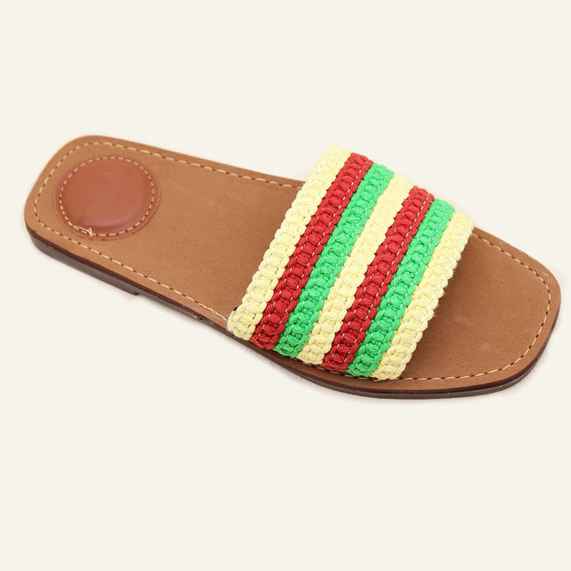 Female slippers summer daily casual breathable flat shoes outdoor comfortable lightweight craft women's shoes