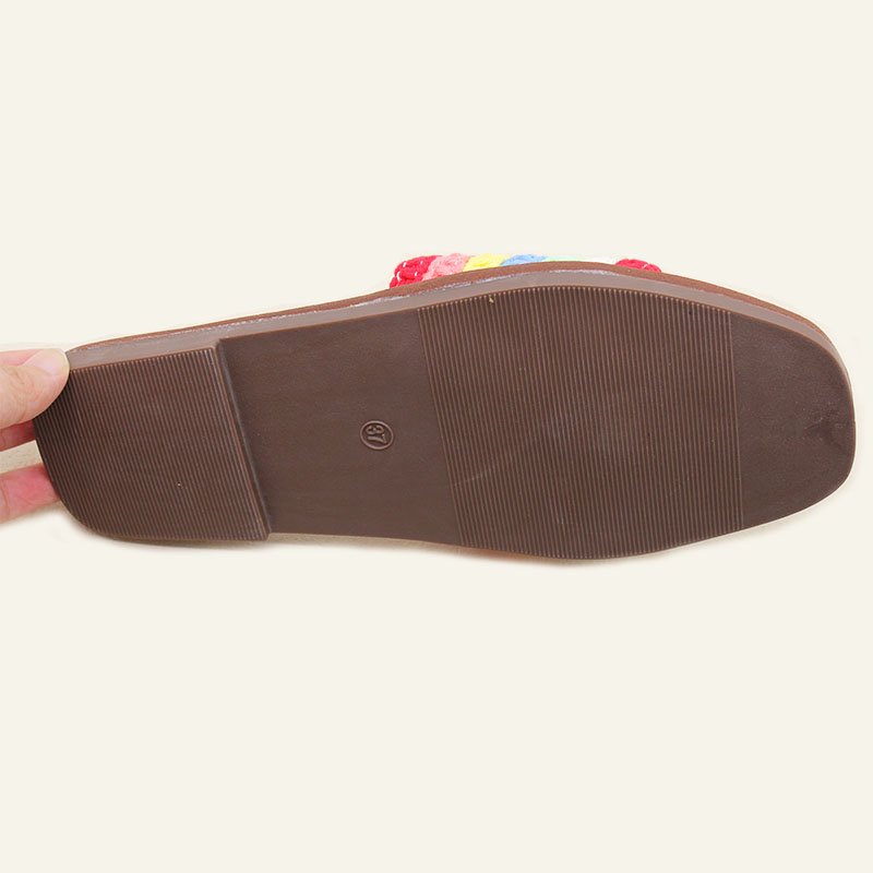 Female slippers summer daily casual breathable flat shoes outdoor comfortable lightweight craft women's shoes