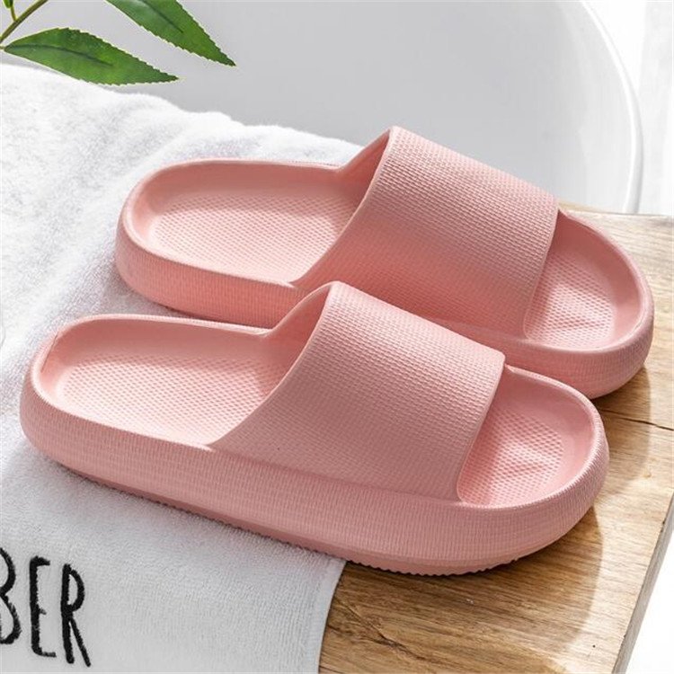 Summer Home Bathroom Shower Slides Elevated Thick Sole Home Furnishings Wearing Slippers and Women's Slippers