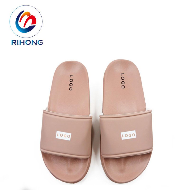 best selling comfortable summer beach indoor sandal embossed custom logo for women slides slippers 2024