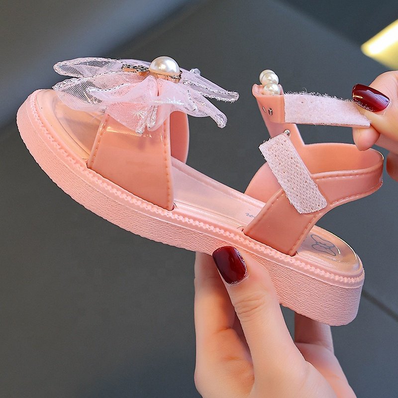 Footwear wholesale PVC Children sandal Summer girls Slides slipper kidsBeach Sandals Shoes