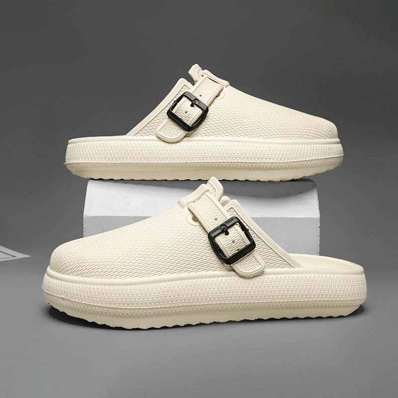 New Design Summer Closed Toe Sandal Man Beach Eva Slippers Flip Flops Sandals Custom Logo Outdoor Men's Thick Slides Slippers