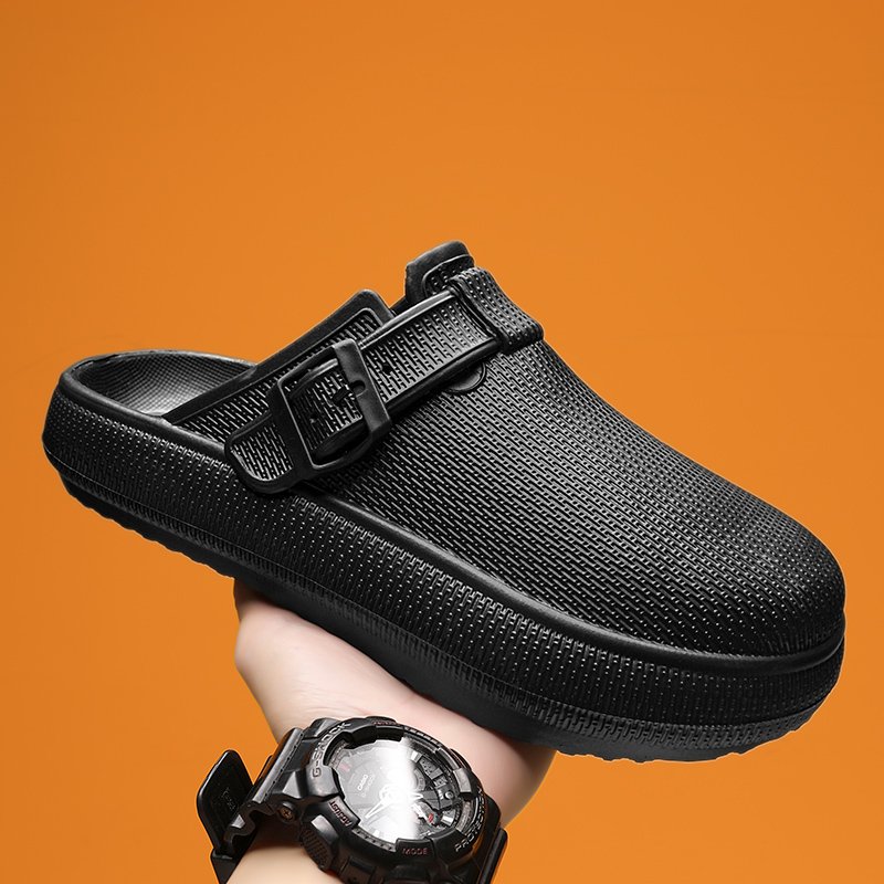 New Design Summer Closed Toe Sandal Man Beach Eva Slippers Flip Flops Sandals Custom Logo Outdoor Men's Thick Slides Slippers