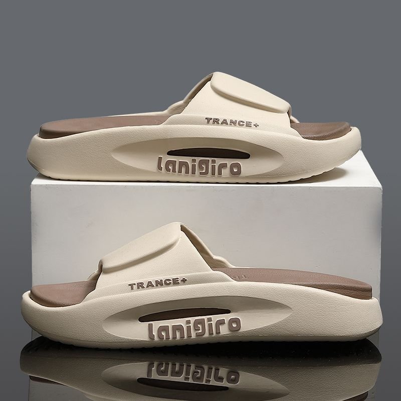 Plus Size Custom Logo Slides Slippers for men Manufacturer Super Soft Air Cushion 3D Rubber Footwear Mens designer With Logo Box