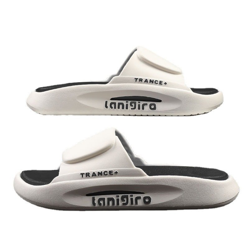 Plus Size Custom Logo Slides Slippers for men Manufacturer Super Soft Air Cushion 3D Rubber Footwear Mens designer With Logo Box