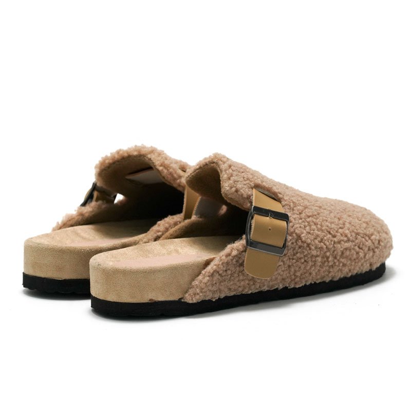 High Quality Comfortable Round Toe Flat Sandals women Thermal cotton slipper House Footwear