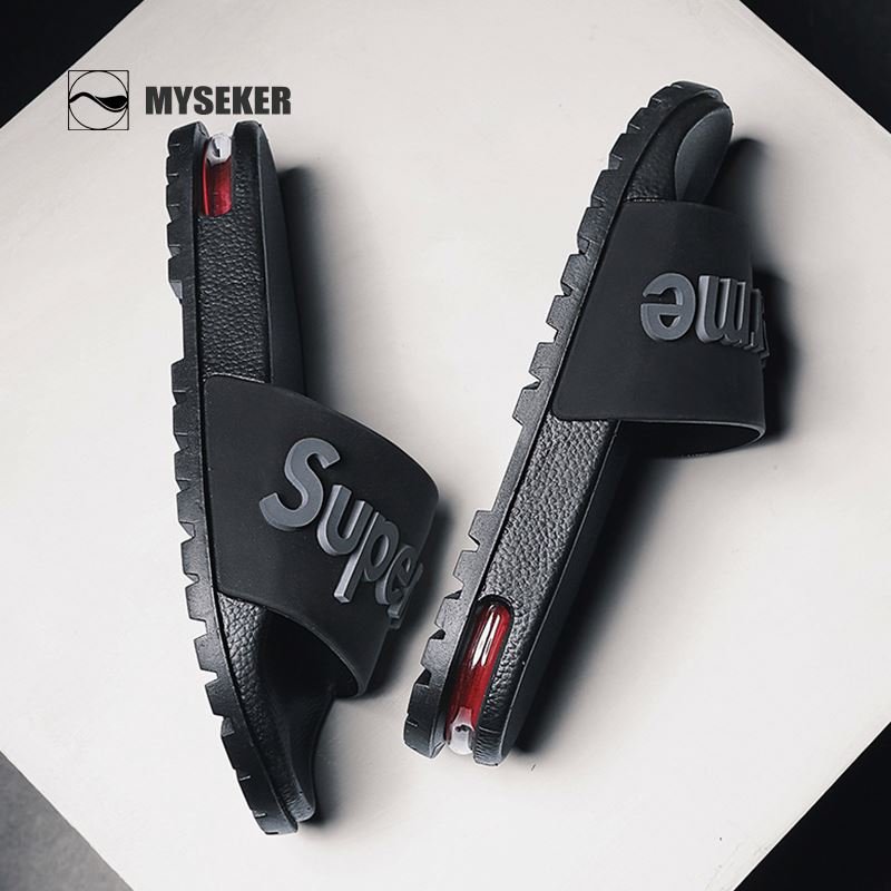 Men'S Air Cushion Slide Slipper For Men Virile Custom Flip Flop Wedding Design Logo Bedroom Slippers