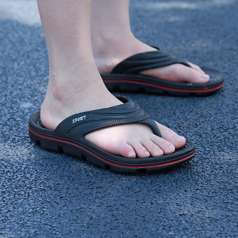 Customize house EVA flats shoes men summer beach flip flops with big size with good quality for wholesale