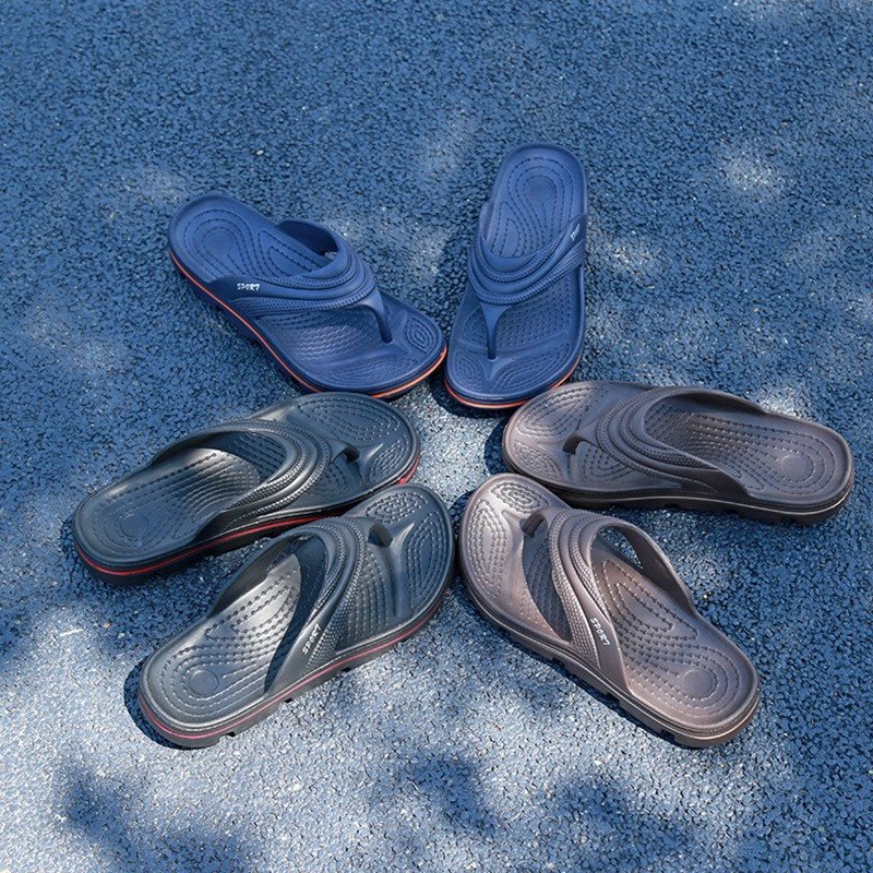 Customize house EVA flats shoes men summer beach flip flops with big size with good quality for wholesale