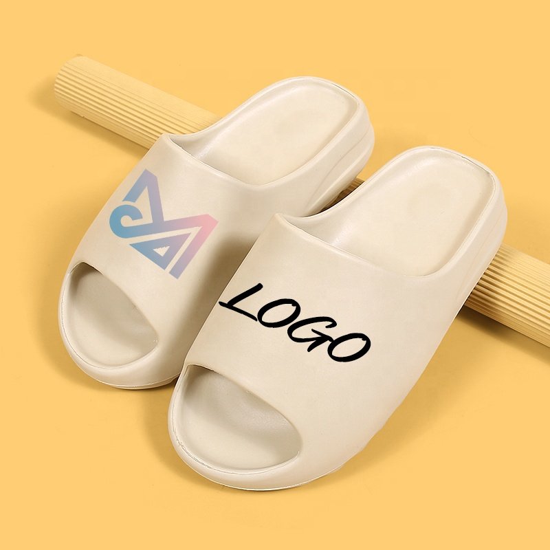 Original High Quality Custom your Logo Brand Foam Runner EVA Sandals Shoes Slides Slippers Custom With Logo