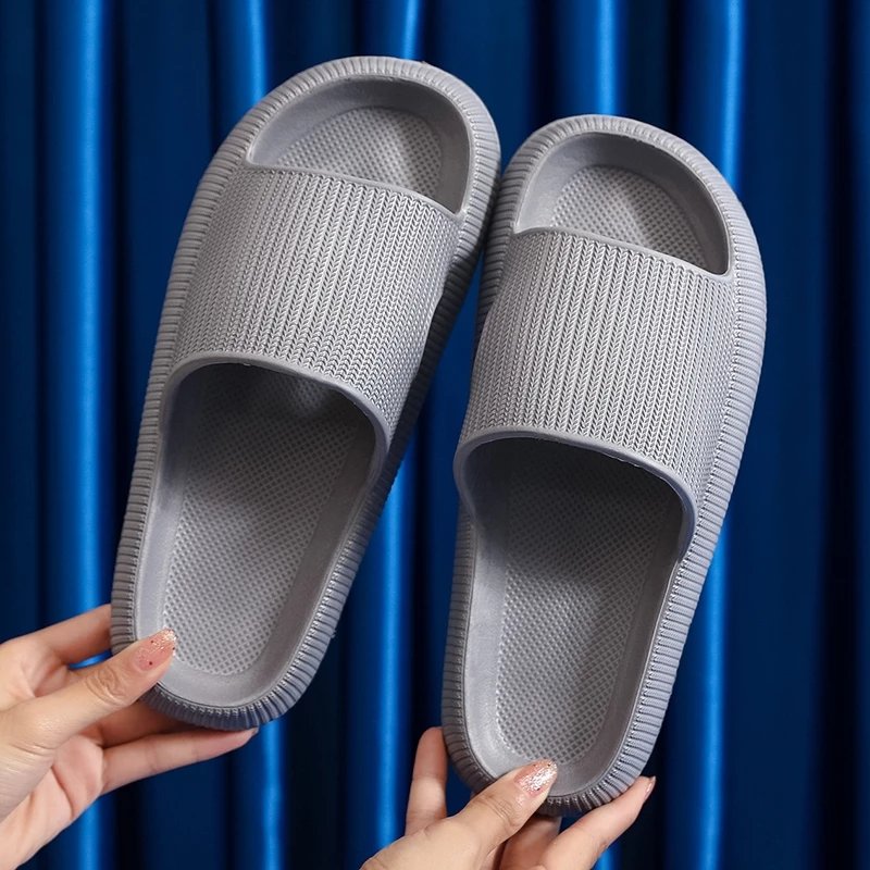Women's Men's Anti-slip Slides Indoor Slippers Summers Thick Platform Sandals