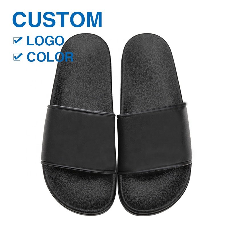 Flat mens and womens PVC and Outdoor Slippers Slides Sandals Open Toe Waterproof Hot Selling Mens Fashion Summer