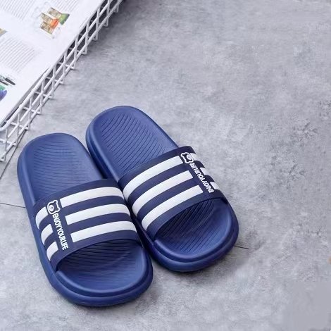 New Summer Men Non-Slip Thick Soft Sole Beach Sandals Slides Slippers for Indoor Home Outdoor Sports